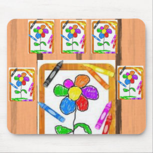 Alfombrilla De Ratón Mousepad Crayon