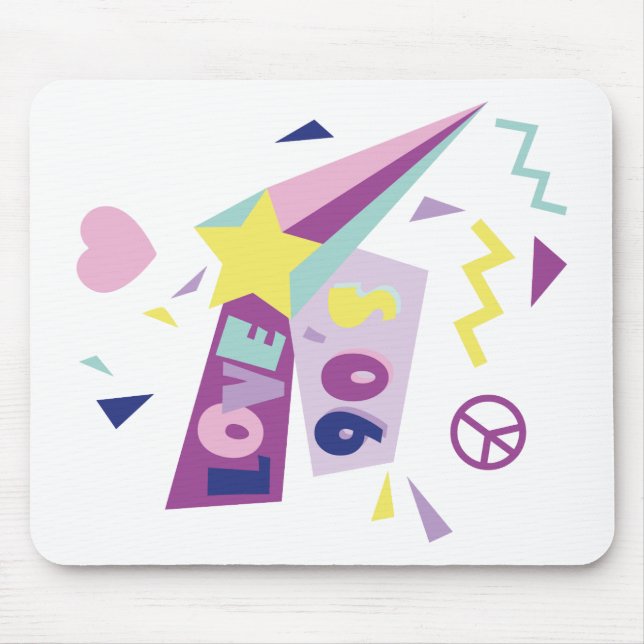 Alfombrilla De Ratón Mousepad "crazy 90s" (Frente)