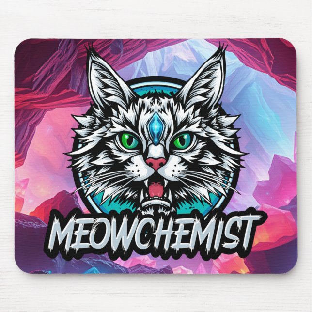 Alfombrilla De Ratón Mousepad (CRISTAL MEOWCHEMIST) (Frente)
