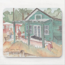 Alfombrilla De Ratón Mousepad "Crystal Cove, Sketch de CA/acuarela"
