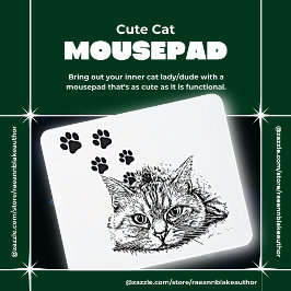 Alfombrilla De Ratón Mousepad Cute Cat