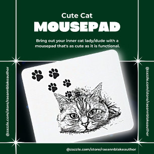 Alfombrilla De Ratón Mousepad Cute Cat