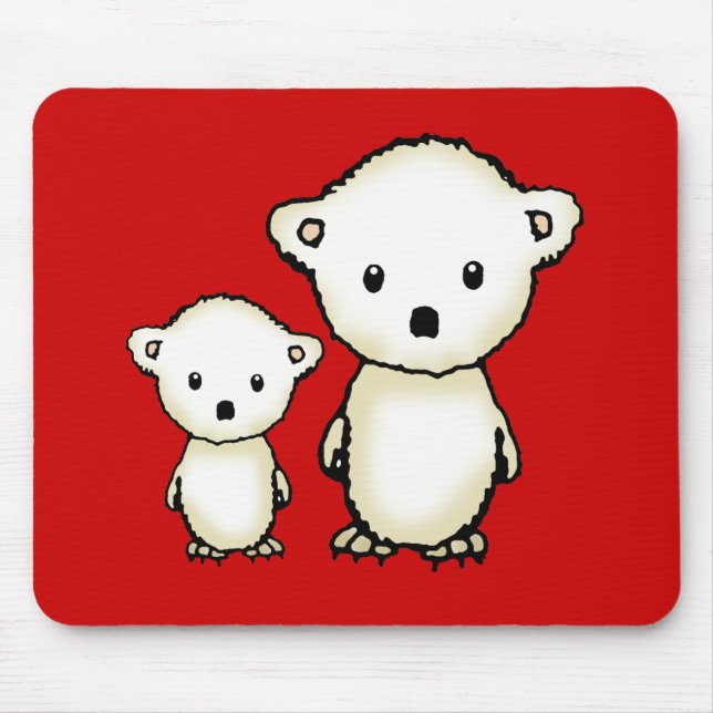 Alfombrilla De Ratón Mousepad Cute Polar (Frente)