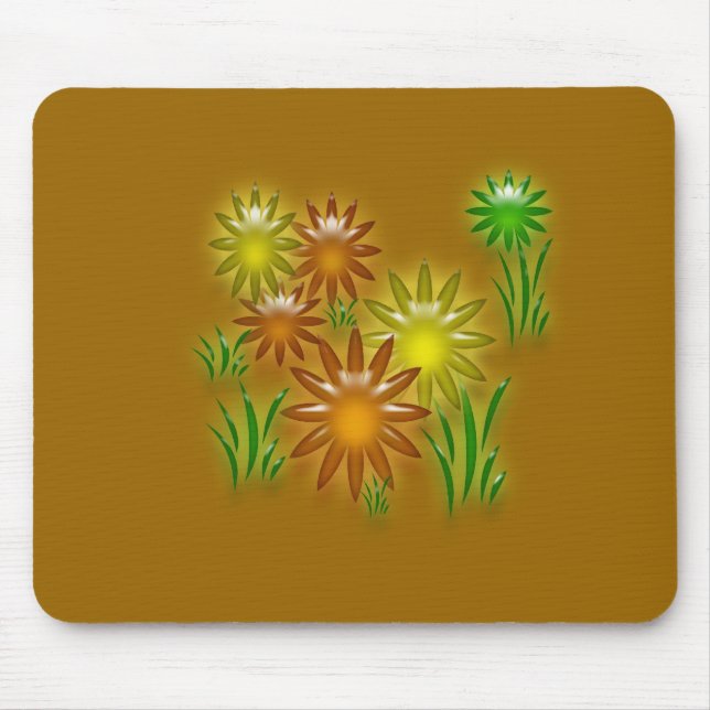 Alfombrilla De Ratón Mousepad - Daisies en tres dimensiones (Frente)