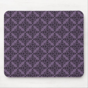 Alfombrilla De Ratón Mousepad Damask perfectamente pulido, morado