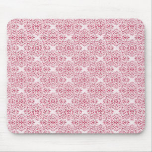 Alfombrilla De Ratón Mousepad Damask Sofisticado, Pink Baby