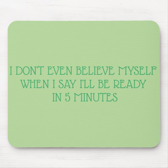 Alfombrilla De Ratón Mousepad de 5 MINUTOS (Frente)