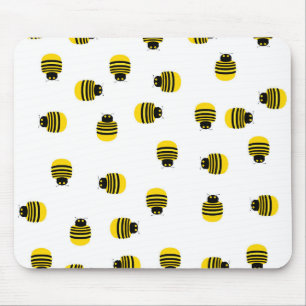 Alfombrilla De Ratón Mousepad de abejas amarillas