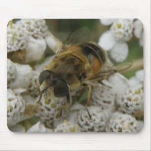 Alfombrilla De Ratón Mousepad de abejas y flores