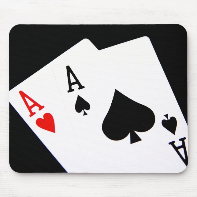 Alfombrilla De Ratón Mousepad de Aces de Poker (Frente)