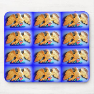 Alfombrilla De Ratón mousepad de águilas de oro patrióticas