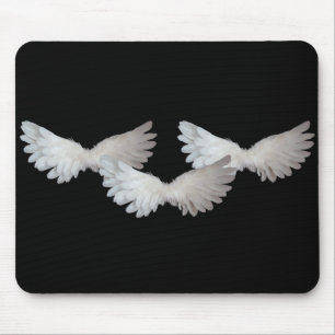 Alfombrilla De Ratón Mousepad de alas blancas