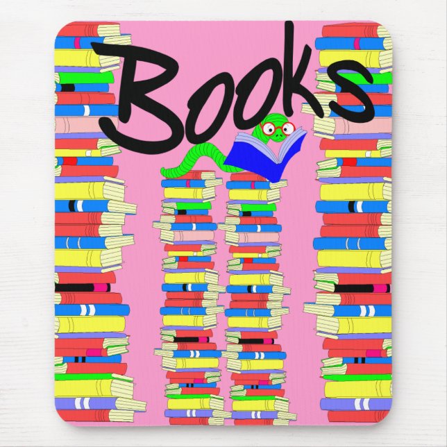 Alfombrilla De Ratón Mousepad de amor para libros (Frente)