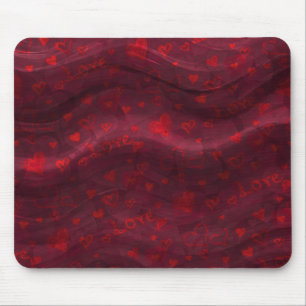 Alfombrilla De Ratón Mousepad de "amor" rojo oscuro