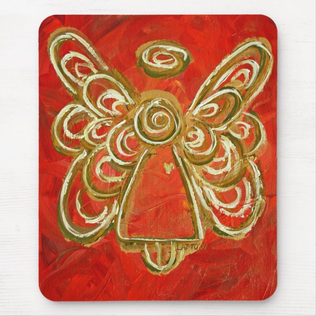 Alfombrilla De Ratón Mousepad de Angel Rojo (Frente)
