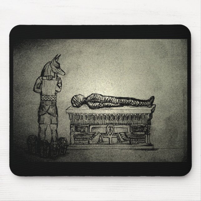 Alfombrilla De Ratón Mousepad de Anubis y de la momia (Frente)