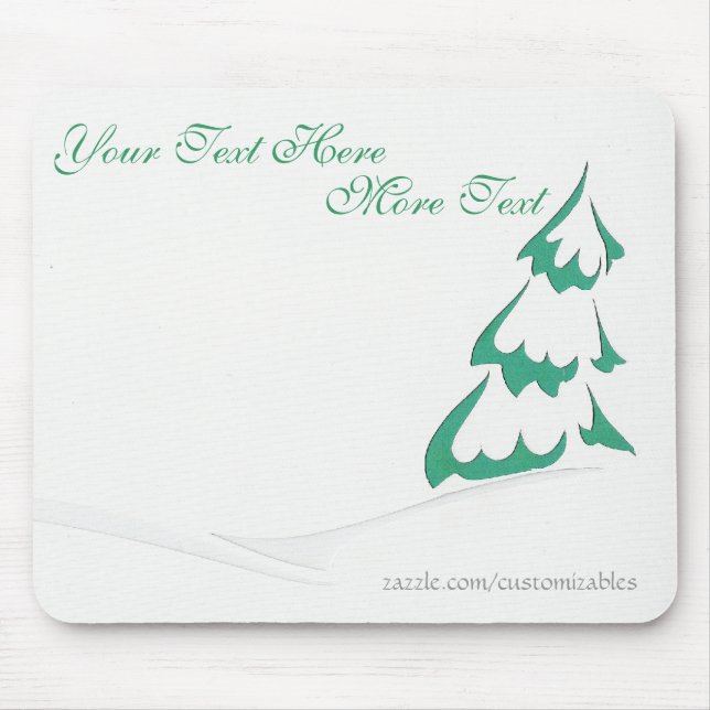 Alfombrilla De Ratón Mousepad de árbol de nieve (Frente)