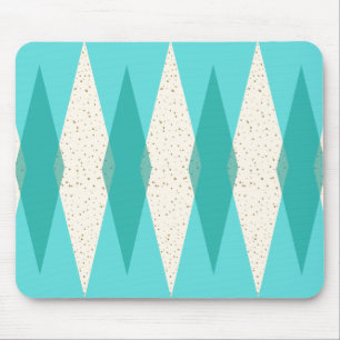 Alfombrilla De Ratón Mousepad de Argyle moderno de mediados del siglo