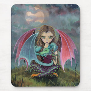 Alfombrilla De Ratón Mousepad de Arte de Fantasía y Dragón