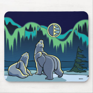 Alfombrilla De Ratón Mousepad de Arte de Oso Polar Mousepad de Vida Sil