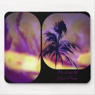 Alfombrilla De Ratón Mousepad de arte Violet N Gold Grass *Personalizad