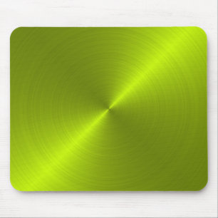 Alfombrilla De Ratón Mousepad de aspecto metálico verde limón