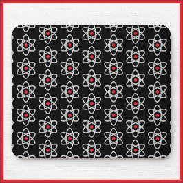 Alfombrilla De Ratón Mousepad de Átomo negro y rojo