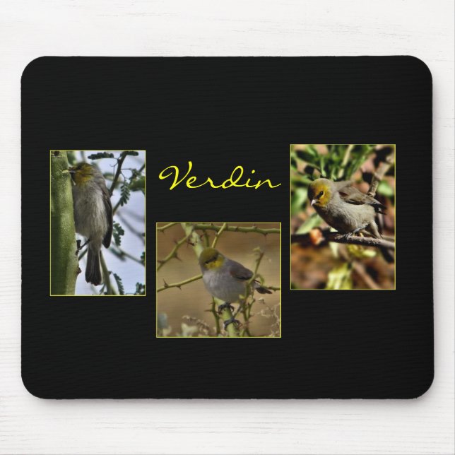 Alfombrilla De Ratón Mousepad de aves de Verdin (Frente)
