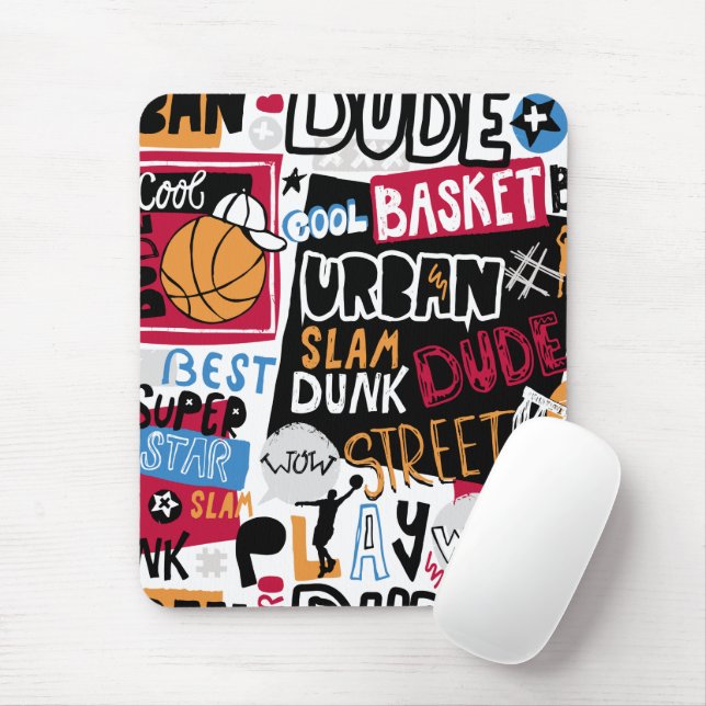 Alfombrilla De Ratón Mousepad de baloncesto (Con ratón)
