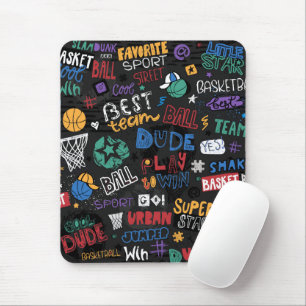 Alfombrilla De Ratón Mousepad de baloncesto