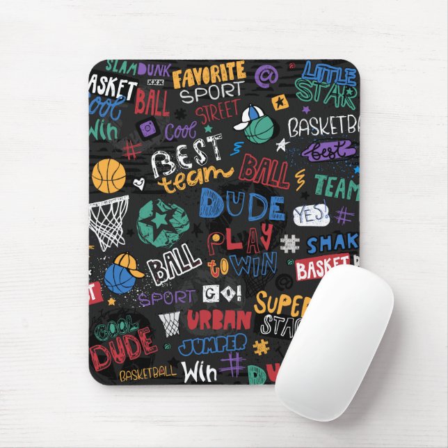 Alfombrilla De Ratón Mousepad de baloncesto (Con ratón)