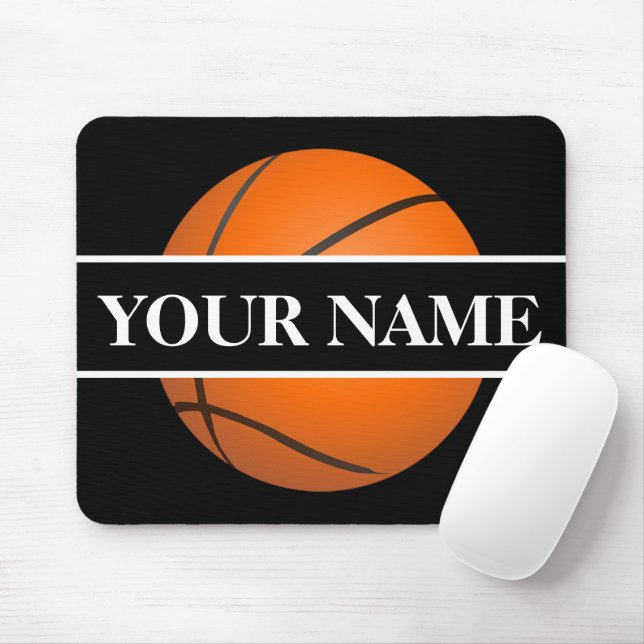 Alfombrilla De Ratón Mousepad de baloncesto personalizado (Con ratón)