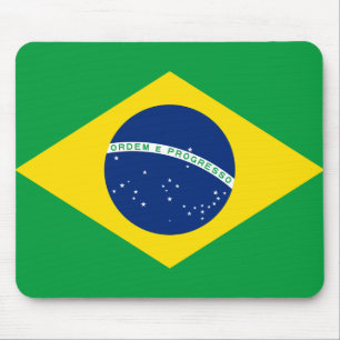 Alfombrilla De Ratón Mousepad de Bandera Brasileña