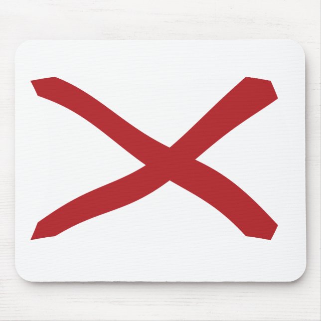 Alfombrilla De Ratón Mousepad de Bandera de Alabama (Frente)
