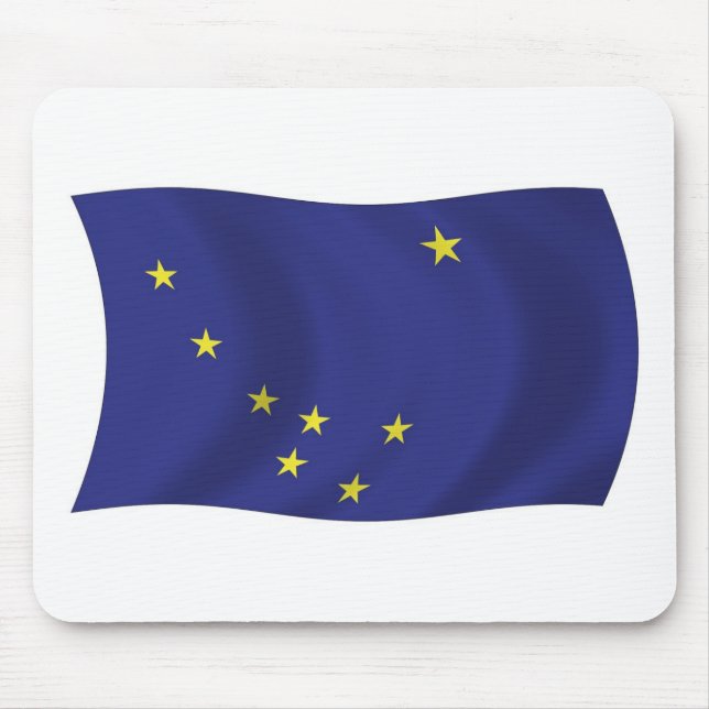 Alfombrilla De Ratón Mousepad de Bandera de Alaska (Frente)