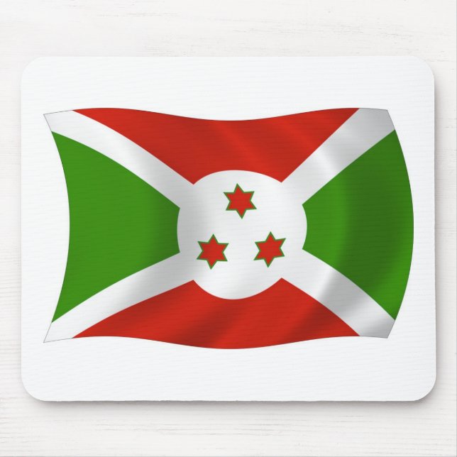 Alfombrilla De Ratón Mousepad de Bandera de Burundi (Frente)