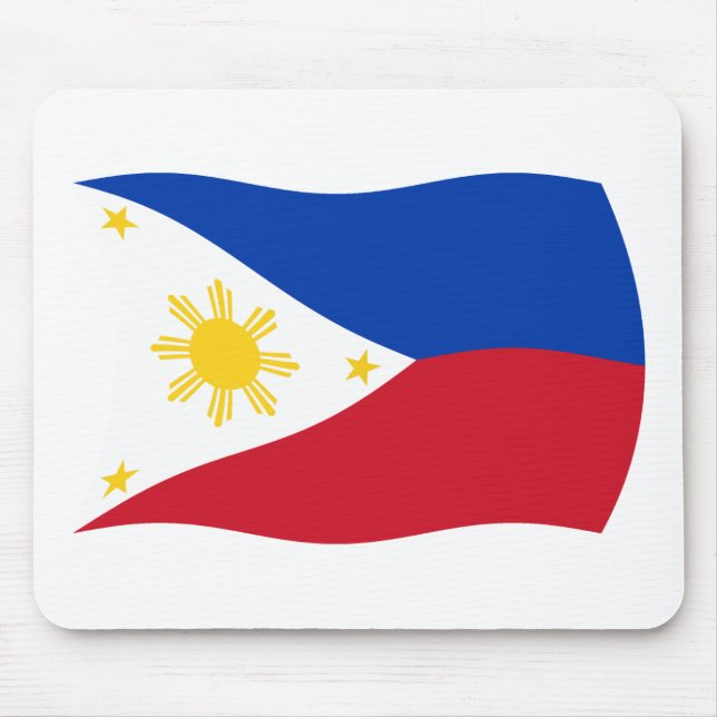 Alfombrilla De Ratón Mousepad de Bandera de Filipinas (Frente)
