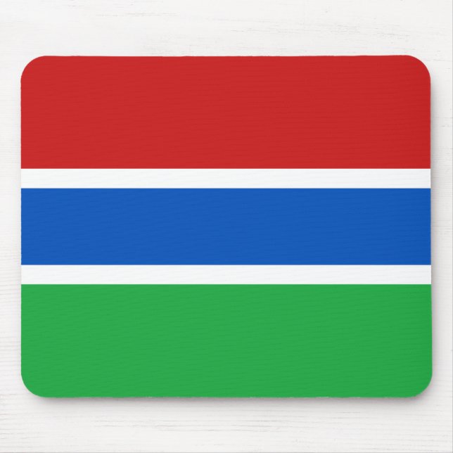 Alfombrilla De Ratón Mousepad de Bandera de Gambia (Frente)