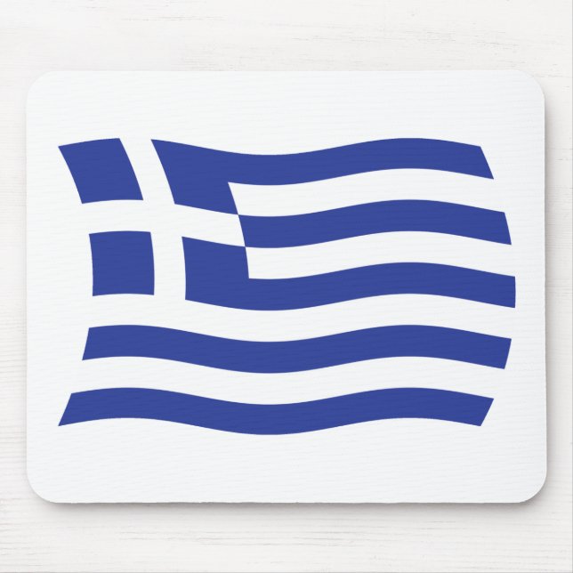 Alfombrilla De Ratón Mousepad de Bandera de Grecia (Frente)