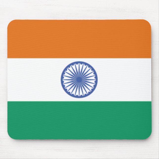 Alfombrilla De Ratón Mousepad de Bandera de la India (Frente)
