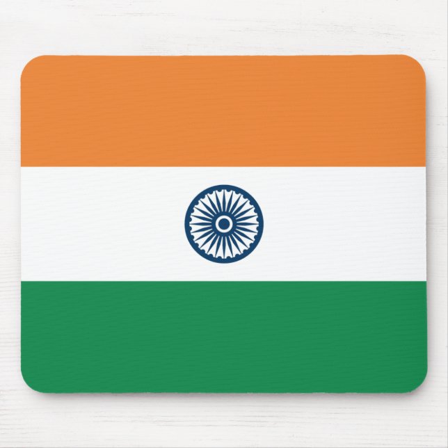Alfombrilla De Ratón Mousepad de Bandera de la India (Frente)