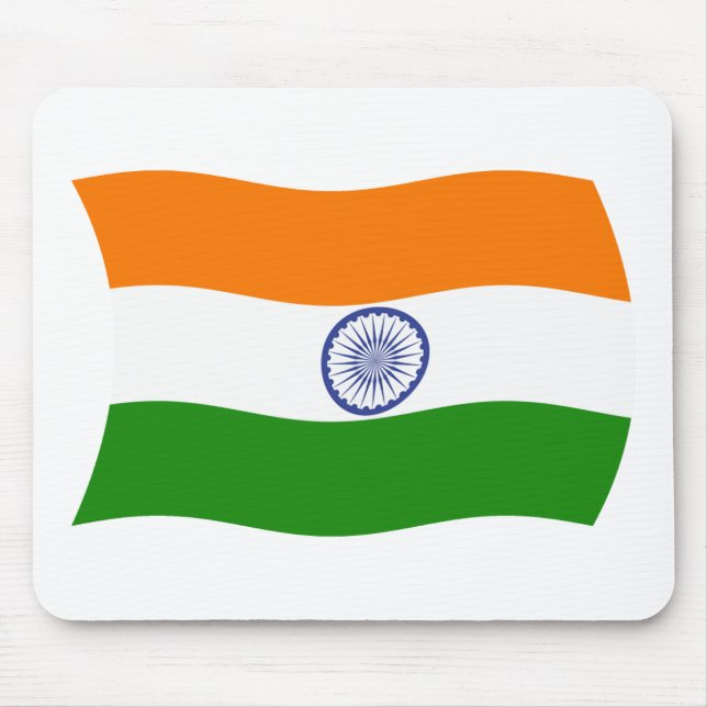 Alfombrilla De Ratón Mousepad de Bandera de la India (Frente)