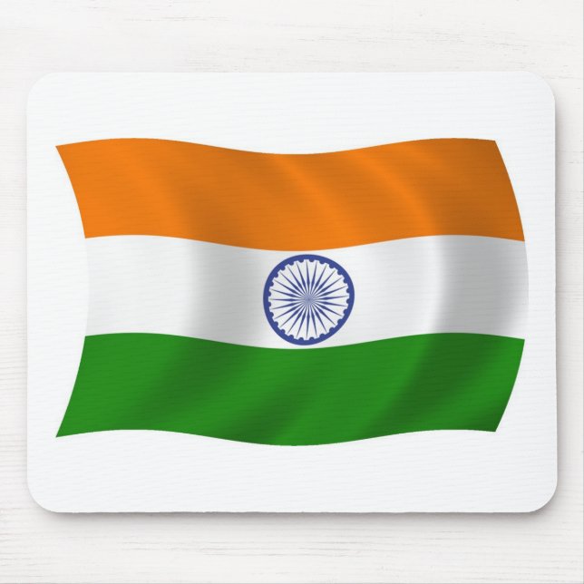 Alfombrilla De Ratón Mousepad de Bandera de la India (Frente)