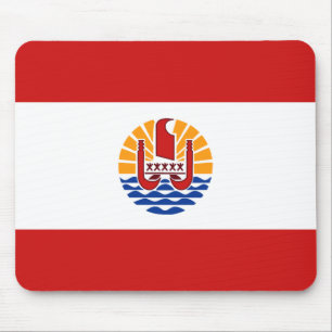 Alfombrilla De Ratón Mousepad de Bandera de la Polinesia Francesa