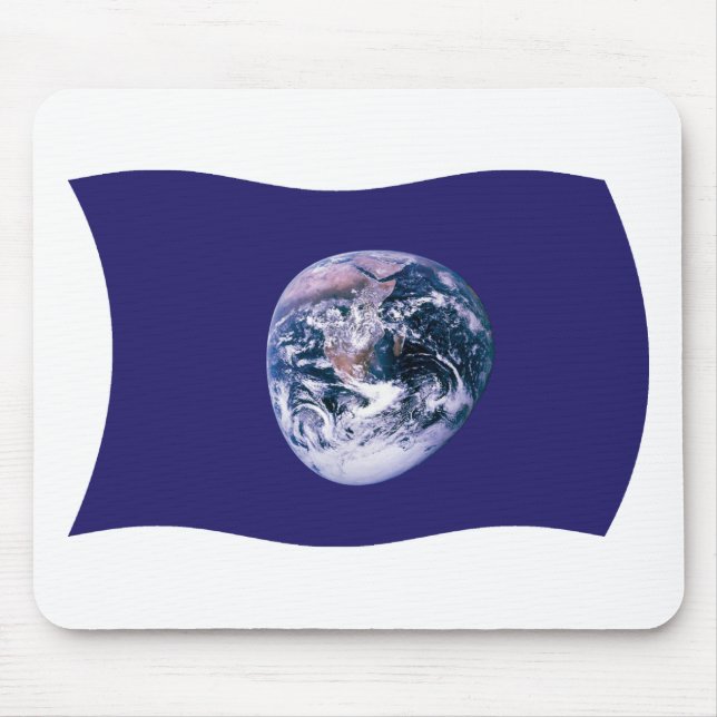 Alfombrilla De Ratón Mousepad de bandera de la Tierra (Frente)