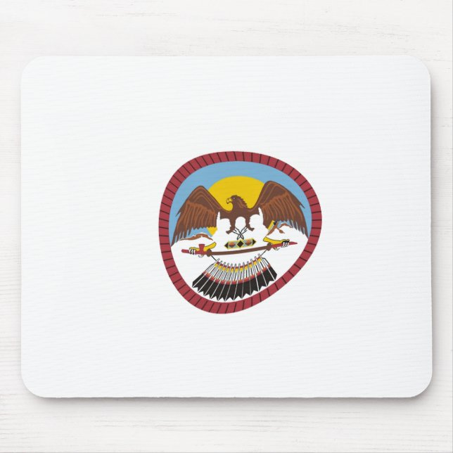 Alfombrilla De Ratón Mousepad de bandera de la tribu Ute (Frente)