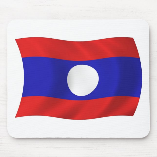 Alfombrilla De Ratón Mousepad de Bandera de Laos (Frente)