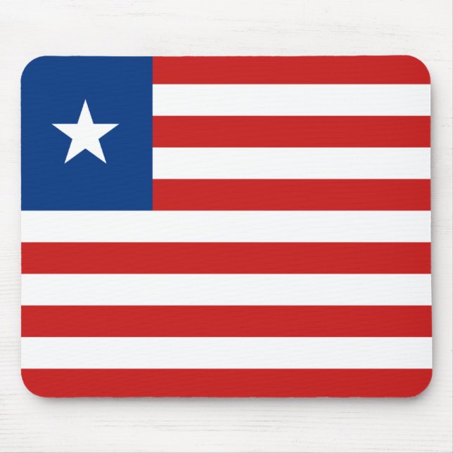 Alfombrilla De Ratón Mousepad de Bandera de Liberia (Frente)