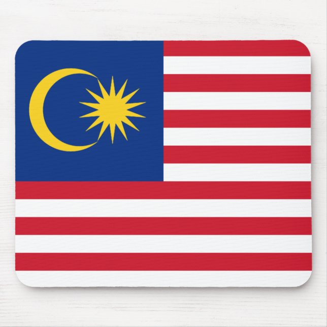 Alfombrilla De Ratón Mousepad de Bandera de Malasia (Frente)