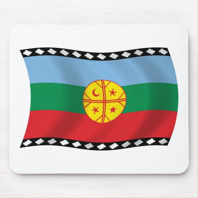 Alfombrilla De Ratón Mousepad de bandera de Mapuches (Frente)